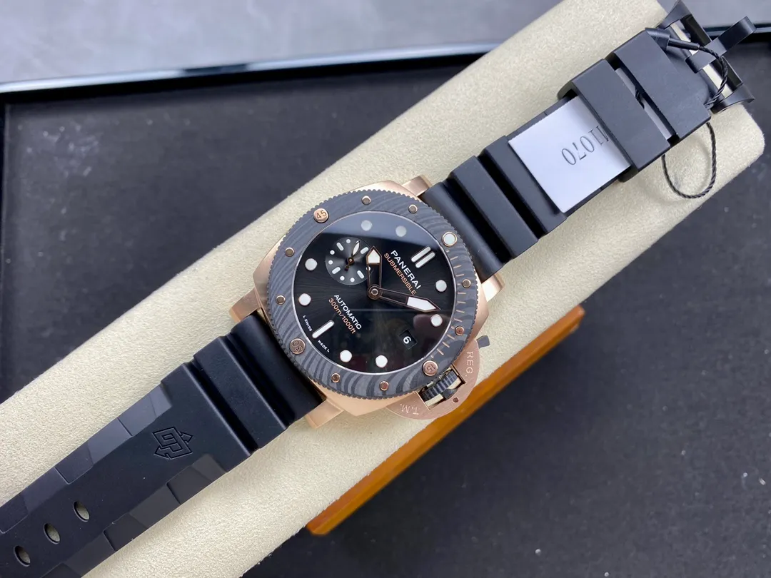 Panerai PAM1070 W VSF 1:1 Best Edition Black Dial on Black Rubber Strap P900 22 320eb092e69f967 AMO Watch