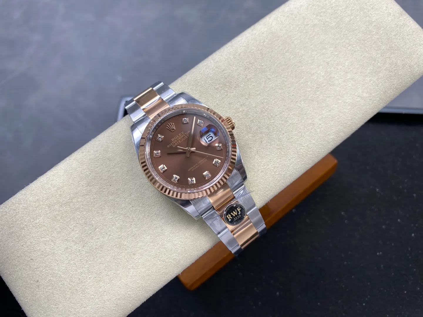 Rolex DateJust 41 126331 RWF 1:1 Best Edition Brown Ddiamond Dial on Oyster Bracelet JH3235 (Free Sprung) 33 34d1975bf9e43ba 阿默表行AmoWatch