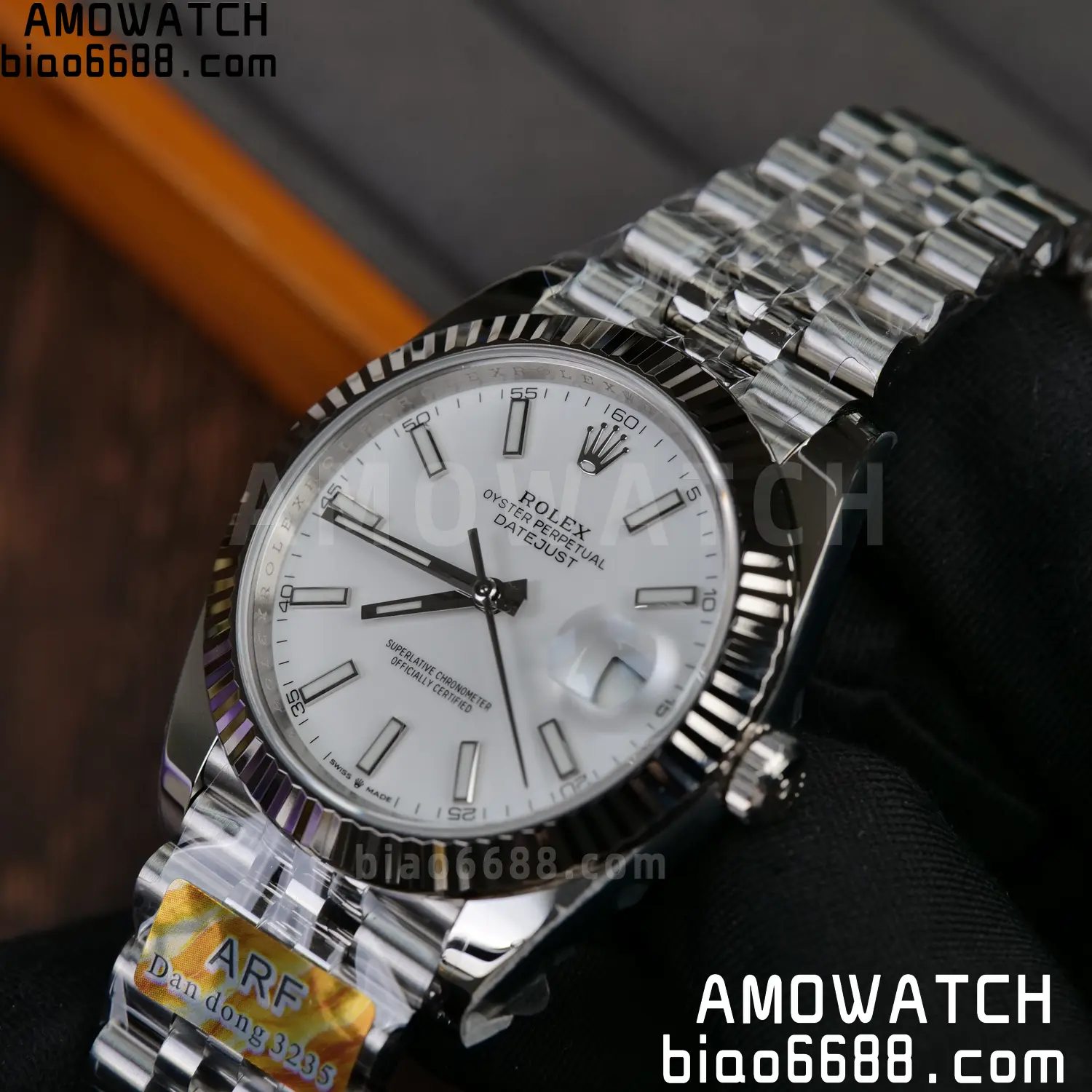 Rolex DateJust 126300 41mm ARF 1:1 Best Edition White Dial on Jubilee Bracelet Smooth Bezel DD3235 62 34eee759eb16a68 AMO Watch