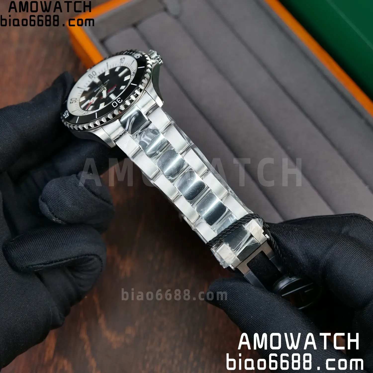 Breitling Superocean 44 SS TF Factory 1:1 Best Edition Black Dial on SS Bracelet A2824 60 357db3360d0c707 AMO Watch