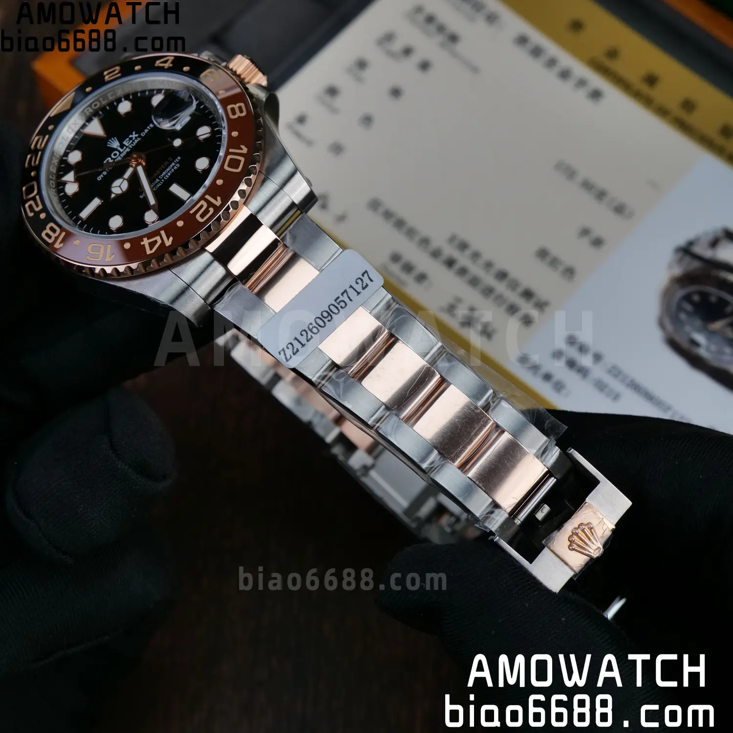 Custom Made Rolex GMT-Master II 126711 CHNR VSF 61 36d20df2ec3ad07 AMO Watch