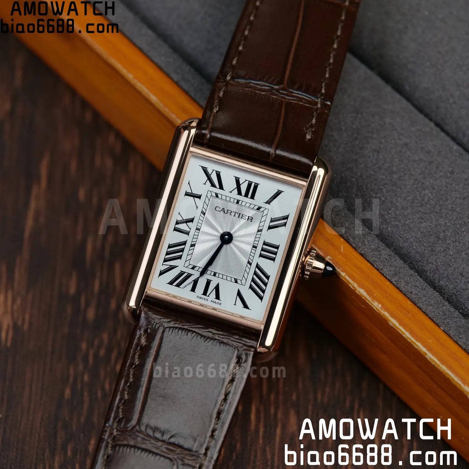 CARTIER Tank Must RG WGTA0011 25.5mm F1 Facftory 1:1 Best Edition White Dial on Brown Leather Strap Ronda 84 37d2909c3f09a02 AMO Watch