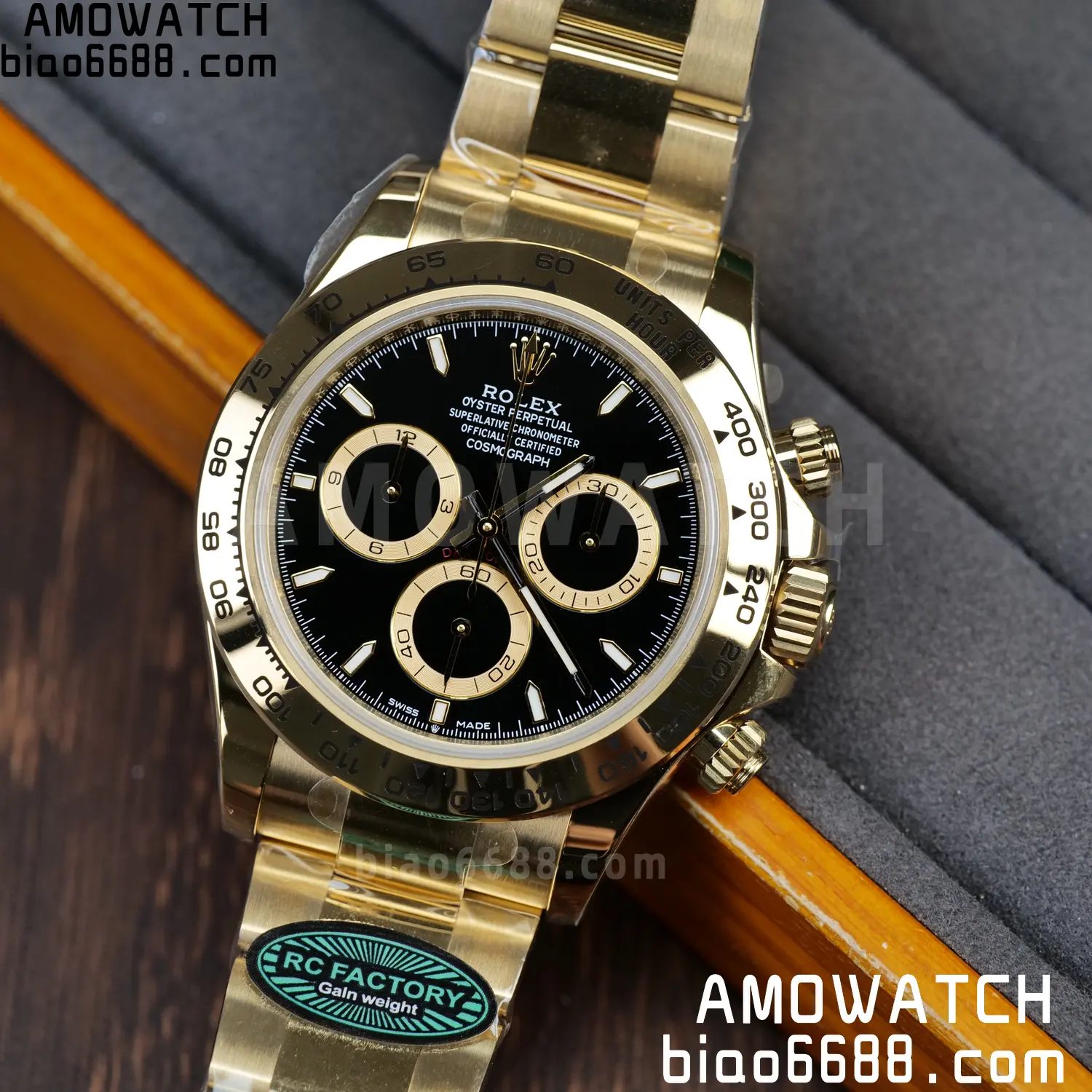 Rolex Daytona 126508 RCF RGF 1:1 Best Edition Black Dial on YG Bracelet JH4131 V2 220g Free Sprung 80 383365405c0e716 AMO Watch