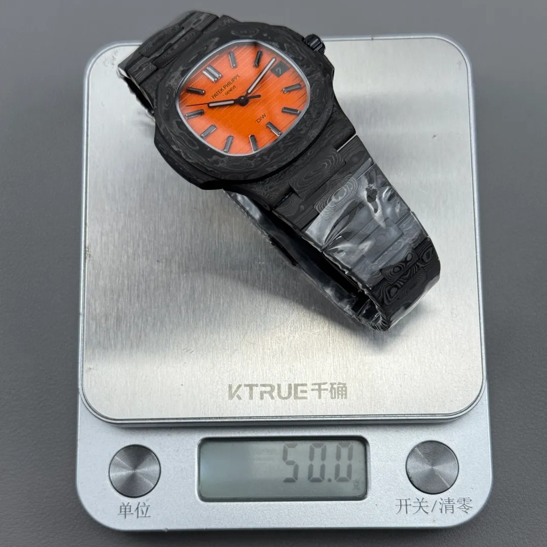 PP Nautilus 5711 DIW Carbon DIWF 1:1 Best Edition Orange Dial On Carbon Bracelet DD324 24 3c5f3923b475f87 阿默表行AmoWatch