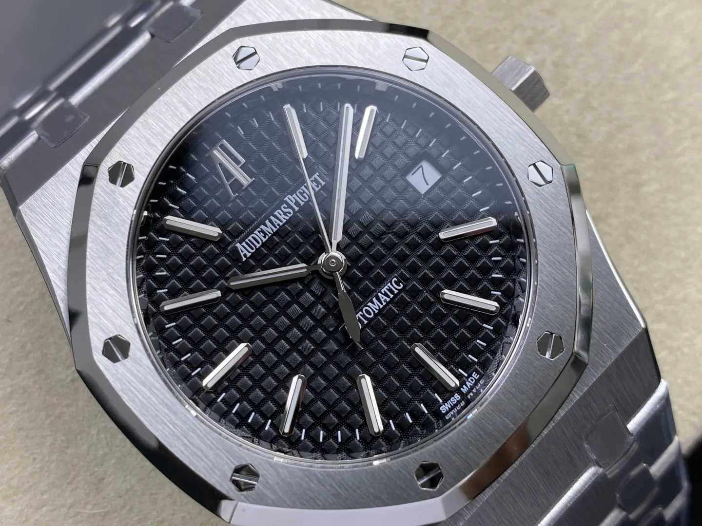 AP Royal Oak 39mm 15300 SS ZF 1:1 Best Edition Black Textured Dial on SS Bracelet SA3120 Super Clone 36 3f10637248e6c3f AMO Watch