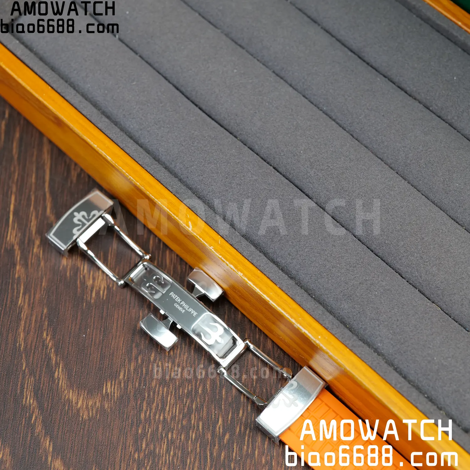 PP Aquanaut 5968 SS DDF 1:1 Best Edition Gray Dial on Orange Rubber Strap A520 86 408a13c6ec84d51 AMO Watch
