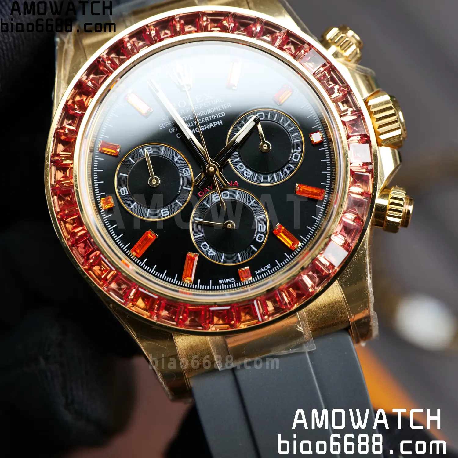 Custom Made Rolex Daytona 116588SACO ARF 4131 82 40c09f350d98b12 AMO Watch