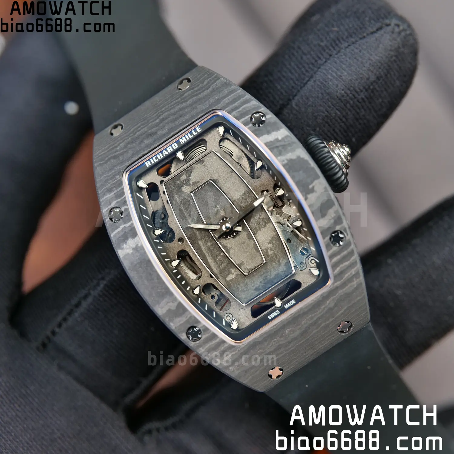 Richard Mille RM07 RM07-01 Ladies ZF 1:1 Best Edition NTPT Case Black Rubber Strap 97 411cc0402457c6f AMO Watch