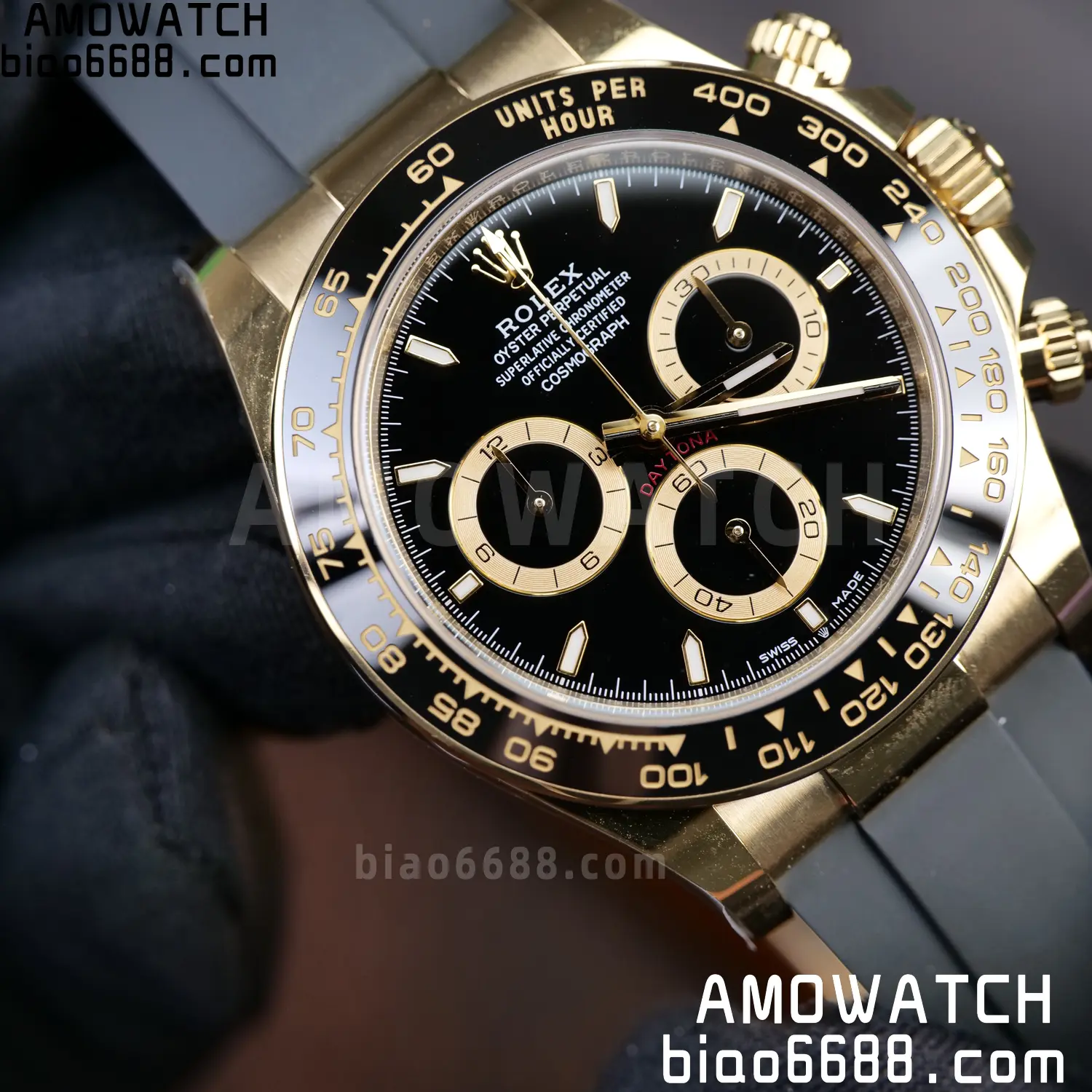 Rolex Daytona 126518 RCF RGF 1:1 Best Edition Black Dial on Oysterflex Strap JH4131 V2 160g Free Sprung 88 4528b039da8b22d AMO Watch