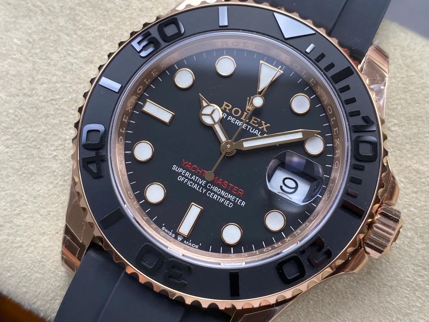 Rolex Yacht-Master 126655 VSF 1:1 Best Edition Black Ceramic Bezel DD3235 Weight) V2 37 460ec99afbca715 AMO Watch