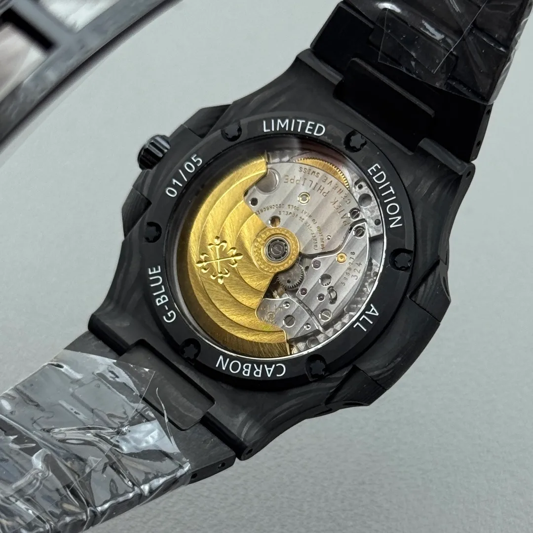 PP Nautilus 5711 DIW Carbon DIWF 1:1 Best Edition Carbon Black Dial On Carbon Bracelet DD324 26 4795096e33d45ae 阿默表行AmoWatch