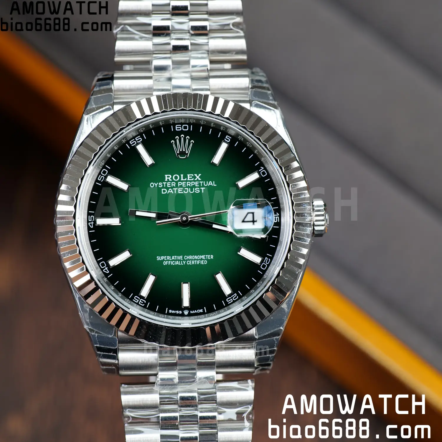 ROLEX DateJust 41mm SS 126334 VSF 1:1 Best Edition 904L Steel Gradient Green Dial on Jubilee Bracelet V2s (Free Sprung) 83 4a2c95b833ccc75 阿默表行AmoWatch