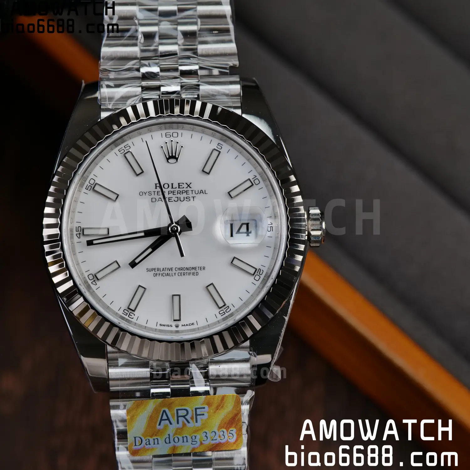 Rolex DateJust 126300 41mm ARF 1:1 Best Edition White Dial on Jubilee Bracelet Smooth Bezel DD3235 56 4bd596d861ae3a3 AMO Watch