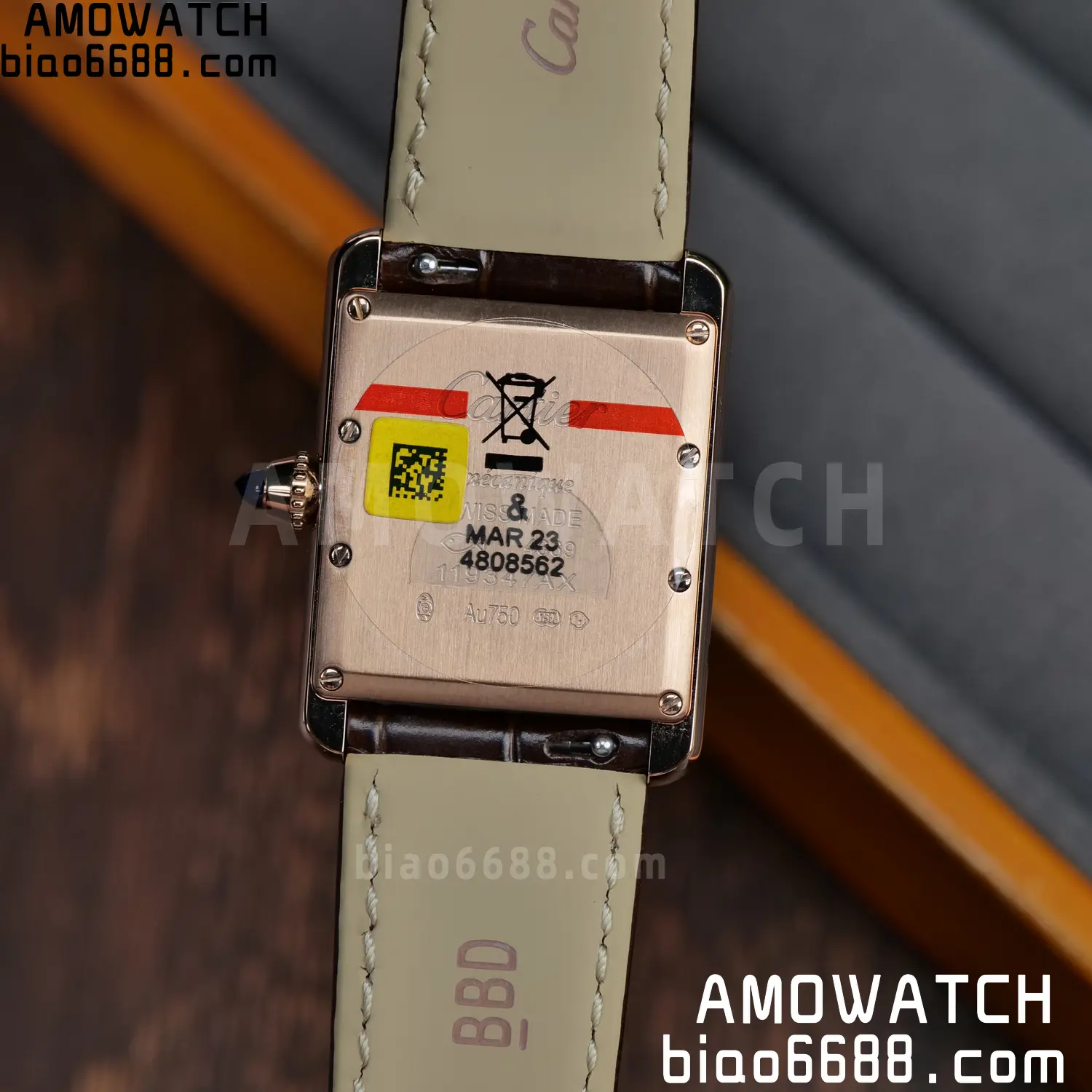 CARTIER Tank Must RG WGTA0011 25.5mm F1 Facftory 1:1 Best Edition White Dial on Brown Leather Strap Ronda 81 4bf538d5aabace9 AMO Watch