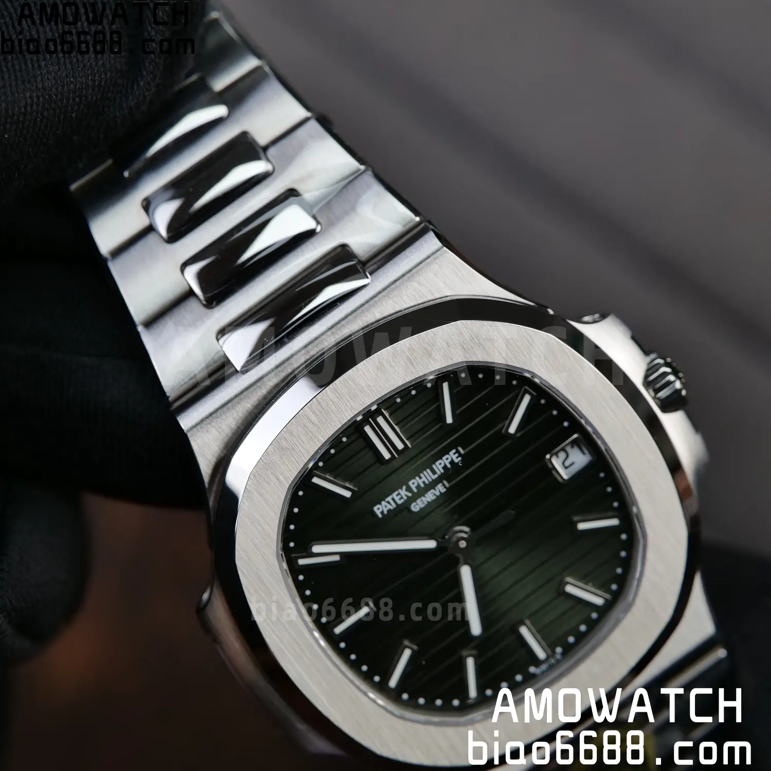PP Nautilus 5711 DDF 1:1 Best Edition Blue Dial on SS Bracelet DPB330 Super Clone V2 90 4db0638edaf6b7a 阿默表行AmoWatch
