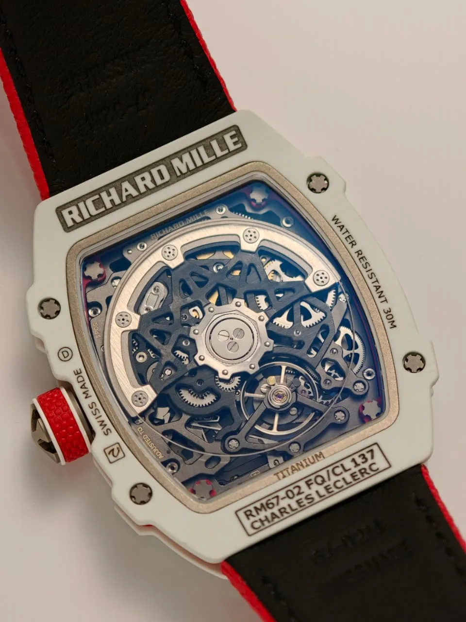 RICHARD MILLE RM67-02 White NTPT RICH Factory 1:1 Leclerc Skeleton Dial CRMA7 Super Clone 25 4e64b773172afdb AMO Watch