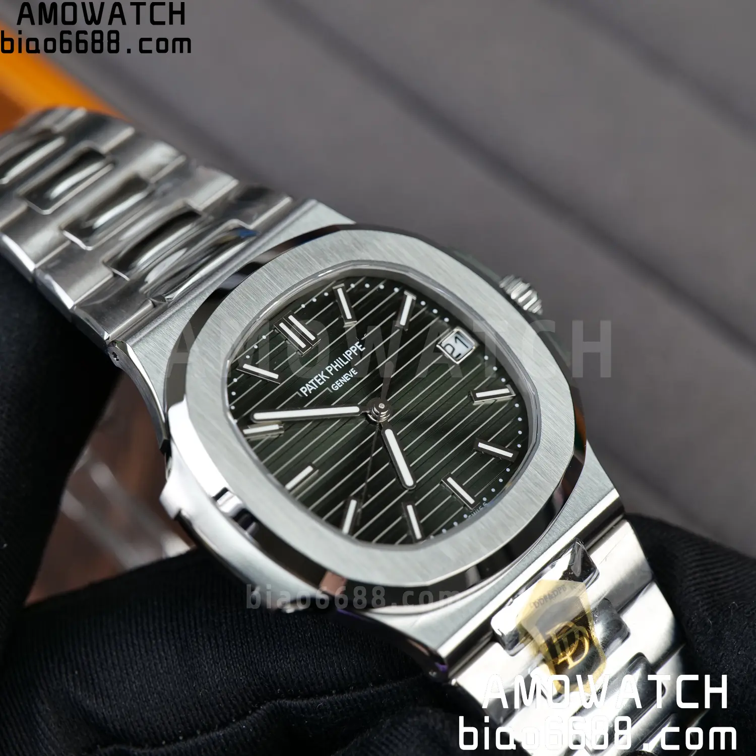 PP Nautilus 5711 DDF 1:1 Best Edition Blue Dial on SS Bracelet DPB330 Super Clone V2 88 519186d4a34812e 阿默表行AmoWatch