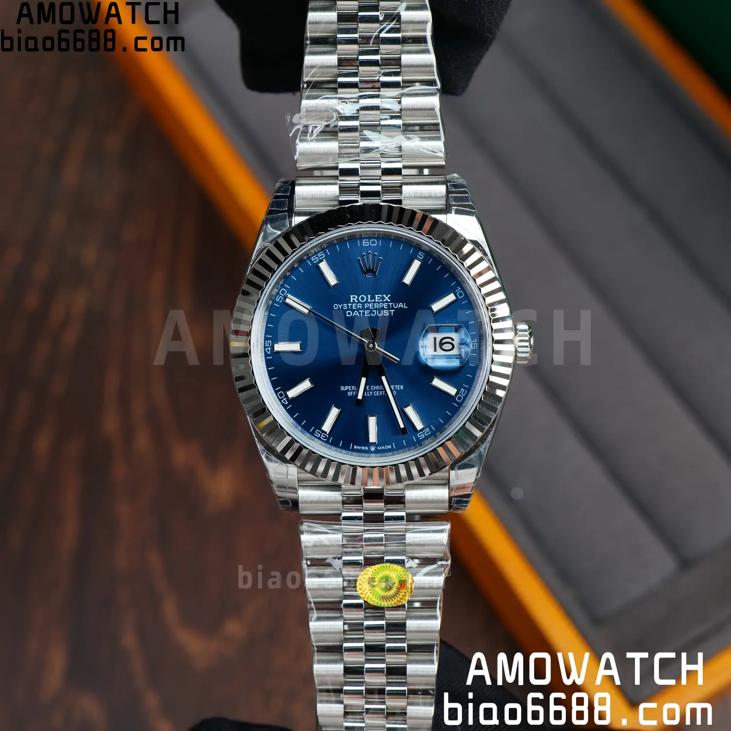 ROLEX DateJust 41mm SS 126334 VSF 1:1 Best Edition 904L Steel Blue Stick Dial on Jubilee Bracelet V2s (Free Sprung) 61 53dd2a7ff5f1c11 AMO Watch