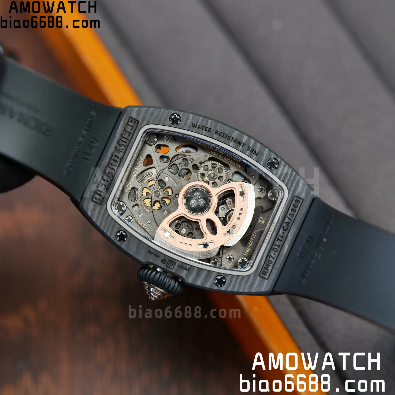 Richard Mille RM07 RM07-01 Ladies ZF 1:1 Best Edition NTPT Case Black Rubber Strap 99 5470cf751cac549 AMO Watch
