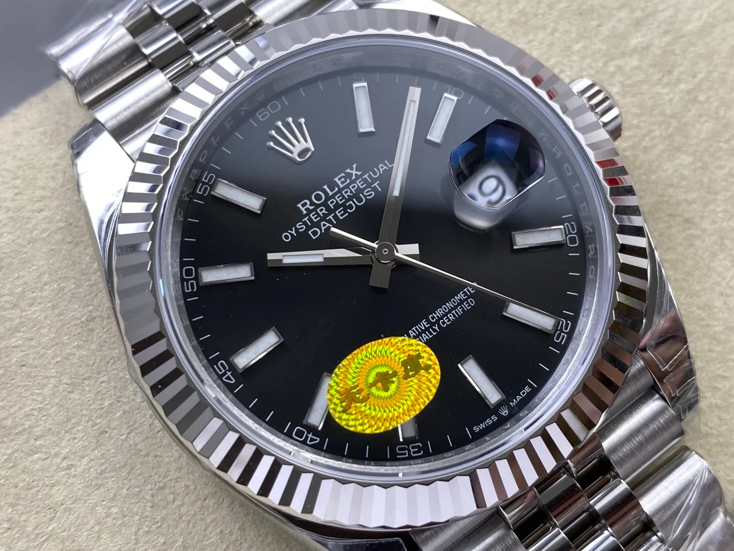 ROLEX DateJust 41mm SS 126334 VSF 1:1 Best Edition 904L Steel Black Stick Dial on Jubilee Bracelet V2s (Free Sprung) 29 54c96008abf8827 AMO Watch