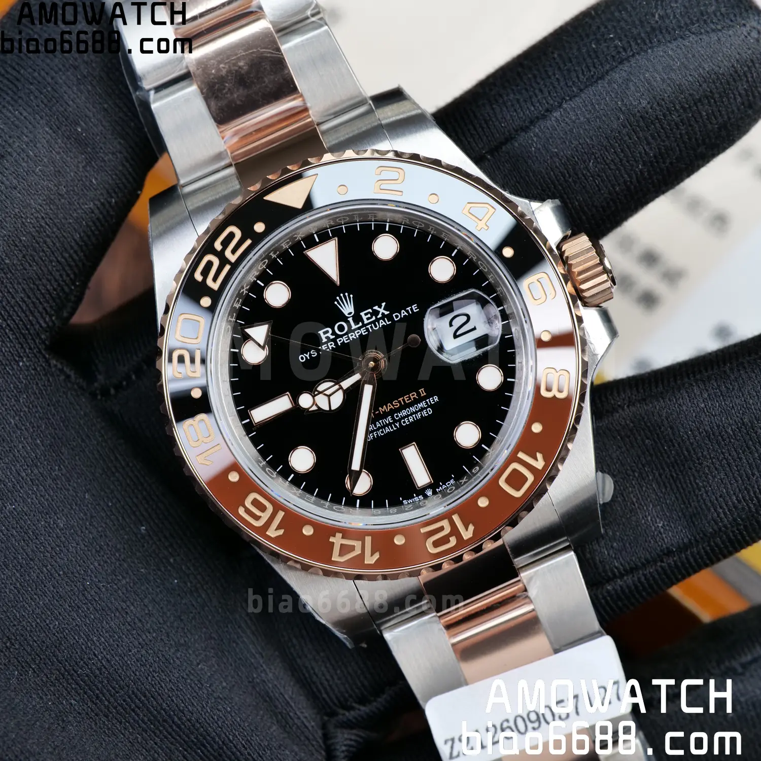 Custom Made Rolex GMT-Master II 126711 CHNR VSF 74 5547bbaf2ed0066 AMO Watch