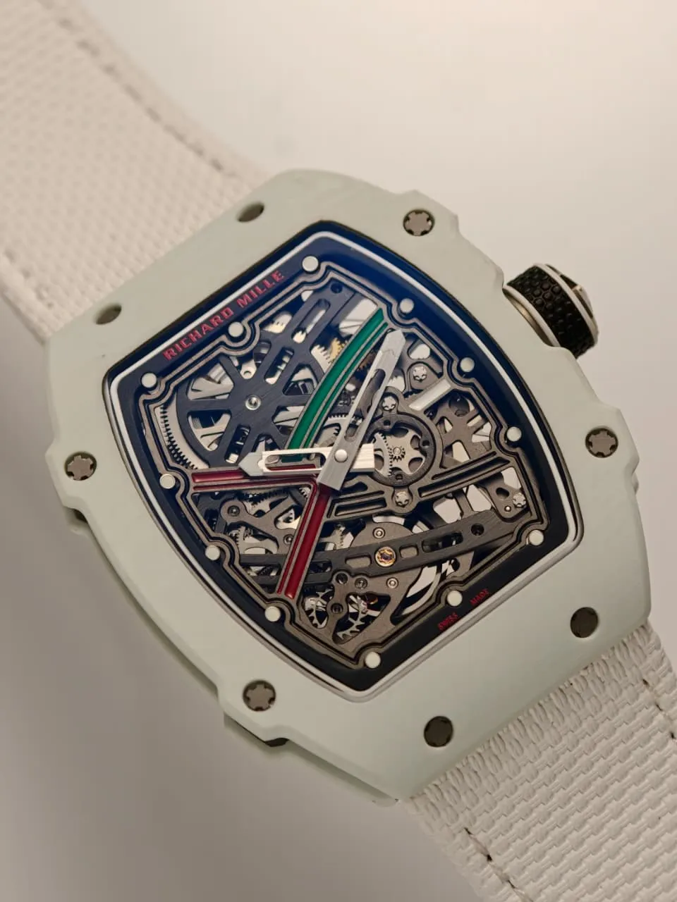 RICHARD MILLE RM67-02 White NTPT RICH Factory 1:1 UAE Skeleton Dial CRMA7 Super Clone 20 58d511a9065c4a4 AMO Watch