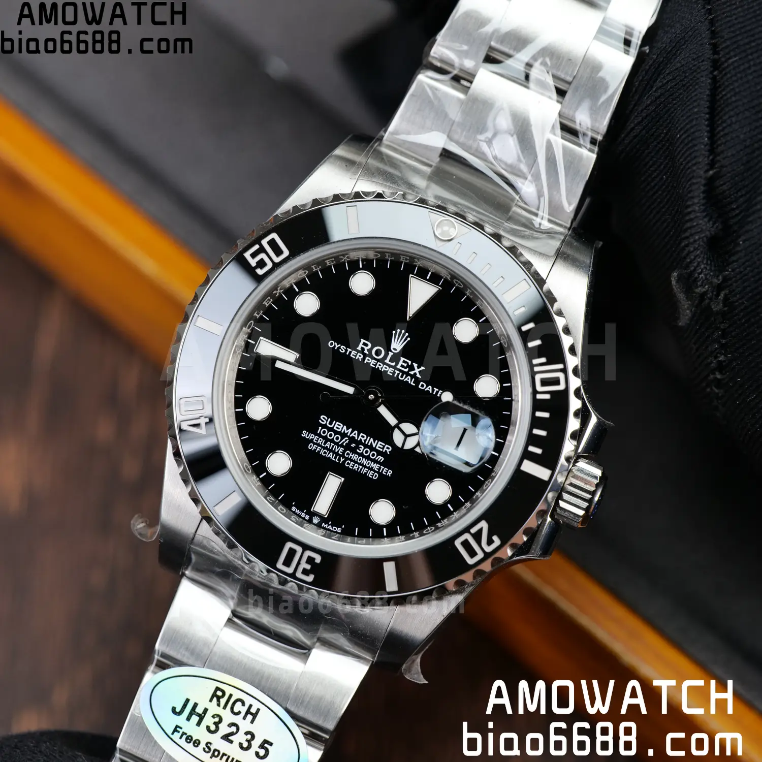 Rolex Submariner 41mm 126610 LN Black RICH 1:1 Best Edition 904L SS Case and Bracelet JH3235 V2 (Free Sprung) 98 5ba635b71b8df07 AMO Watch