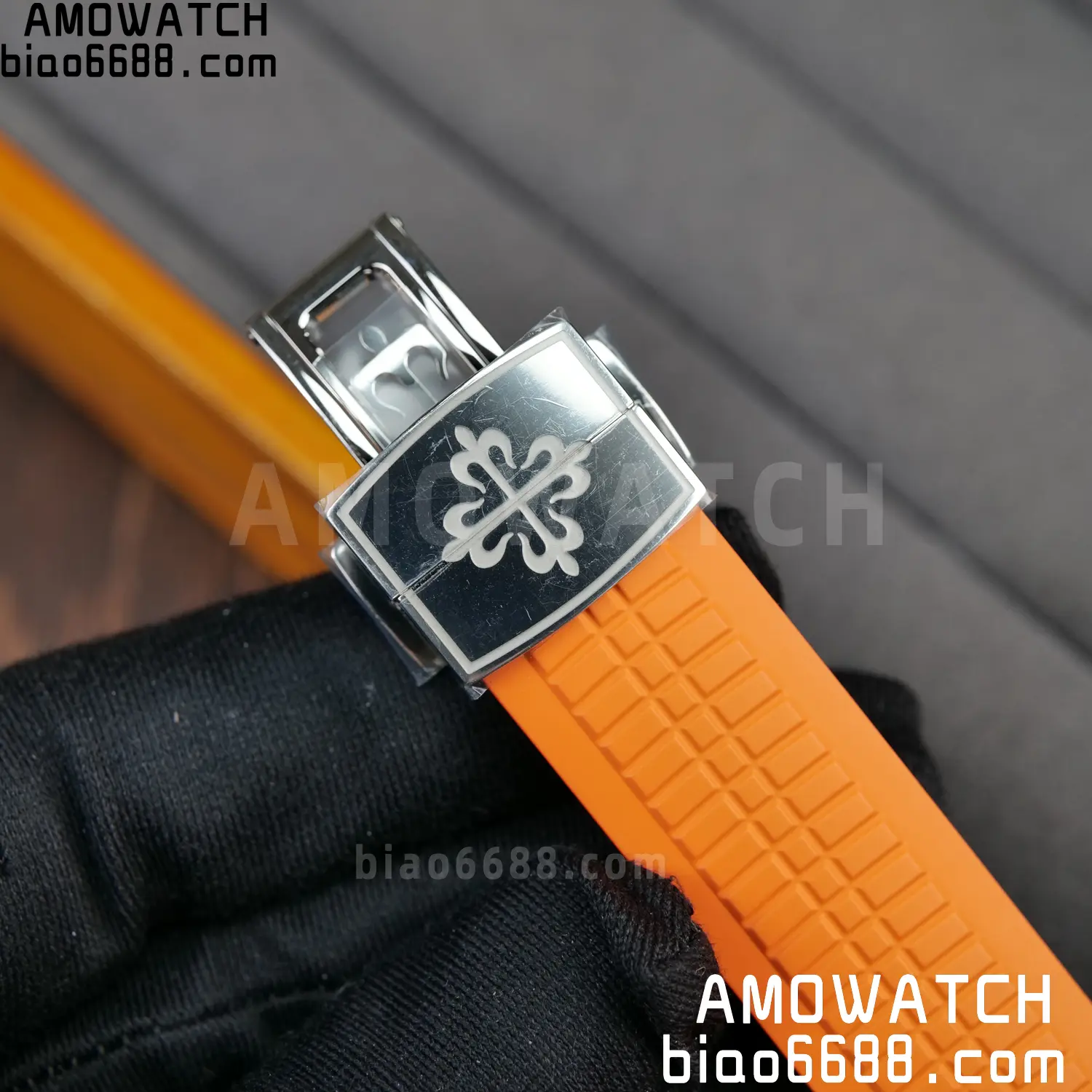 PP Aquanaut 5968 SS DDF 1:1 Best Edition Gray Dial on Orange Rubber Strap A520 85 5c95d4fe56fdaec AMO Watch