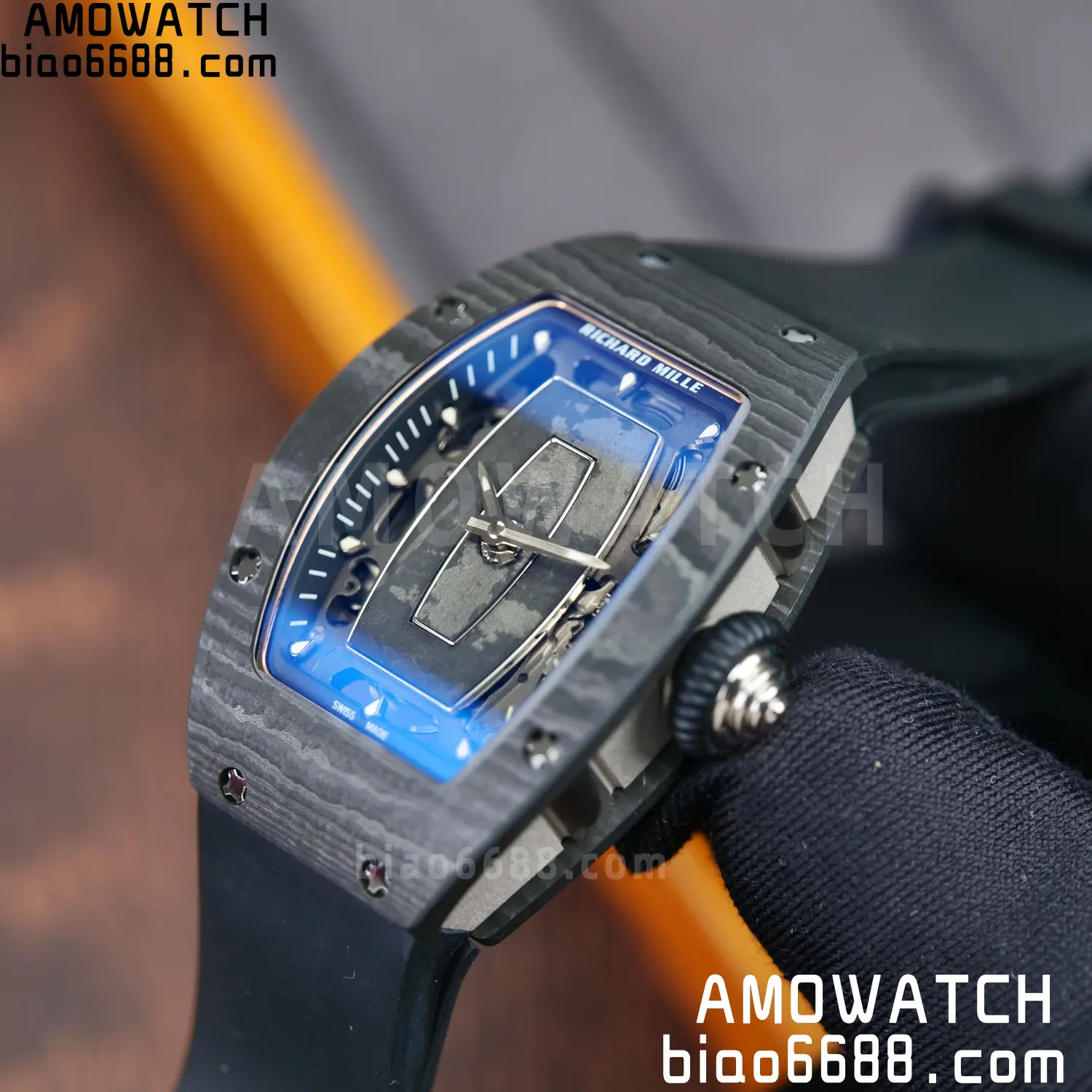 Richard Mille RM07 RM07-01 Ladies ZF 1:1 Best Edition NTPT Case Black Rubber Strap 88 5e040d8a0d40d7a AMO Watch