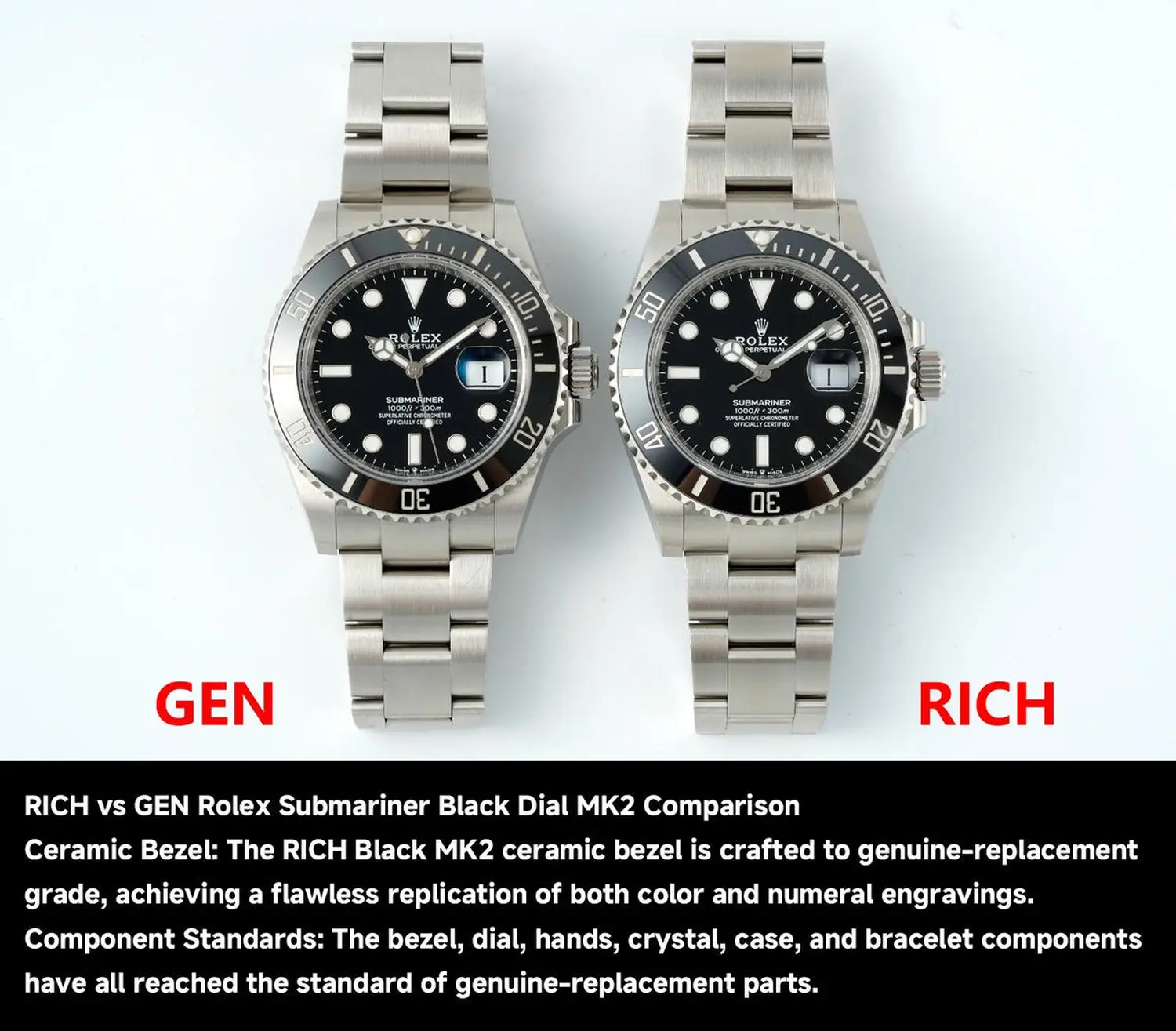 Rolex Submariner 41mm 126610 LN Black RICH 1:1 Best Edition 904L SS Case and Bracelet JH3235 V2 (Free Sprung) 58 5edb4e8e2e635e6 AMO Watch