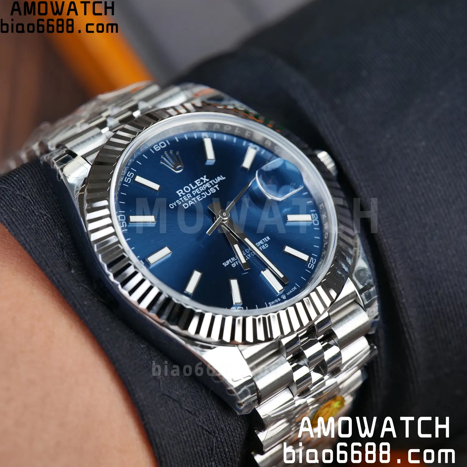 ROLEX DateJust 41mm SS 126334 VSF 1:1 Best Edition 904L Steel Blue Stick Dial on Jubilee Bracelet V2s (Free Sprung) 84 61a37f411b9532d AMO Watch