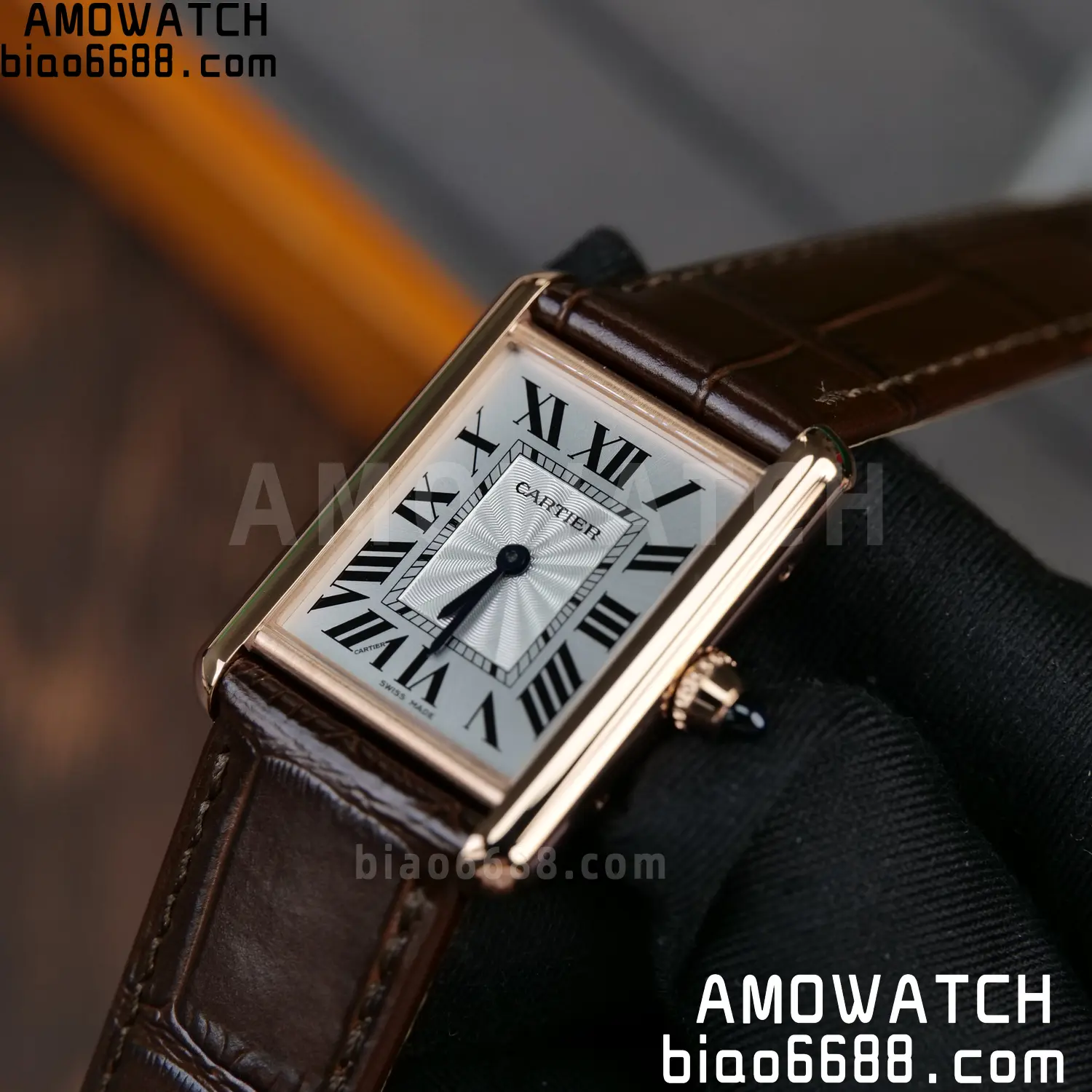 CARTIER Tank Must RG WGTA0011 25.5mm F1 Facftory 1:1 Best Edition White Dial on Brown Leather Strap Ronda 69 62e7517de24866d AMO Watch