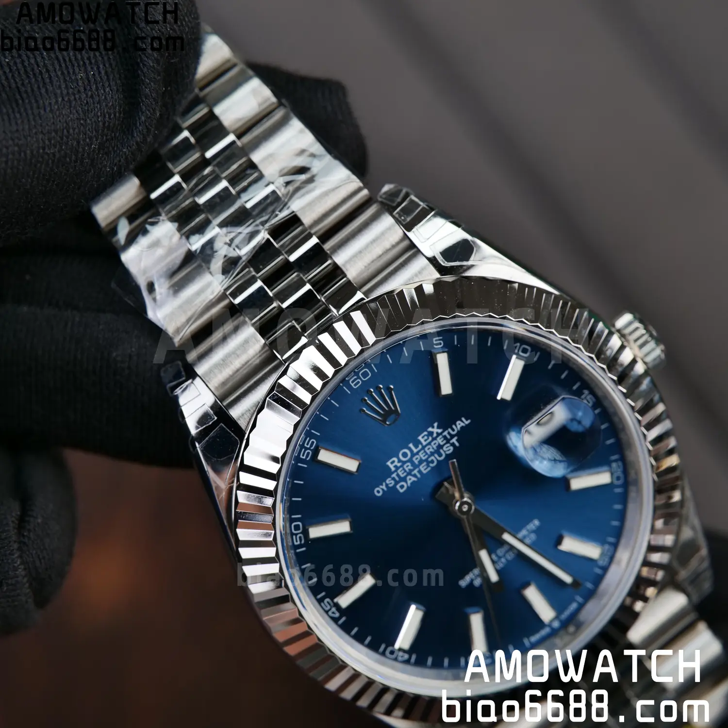 ROLEX DateJust 41mm SS 126334 VSF 1:1 Best Edition 904L Steel Blue Stick Dial on Jubilee Bracelet V2s (Free Sprung) 70 64ae1d0a1bd1438 AMO Watch