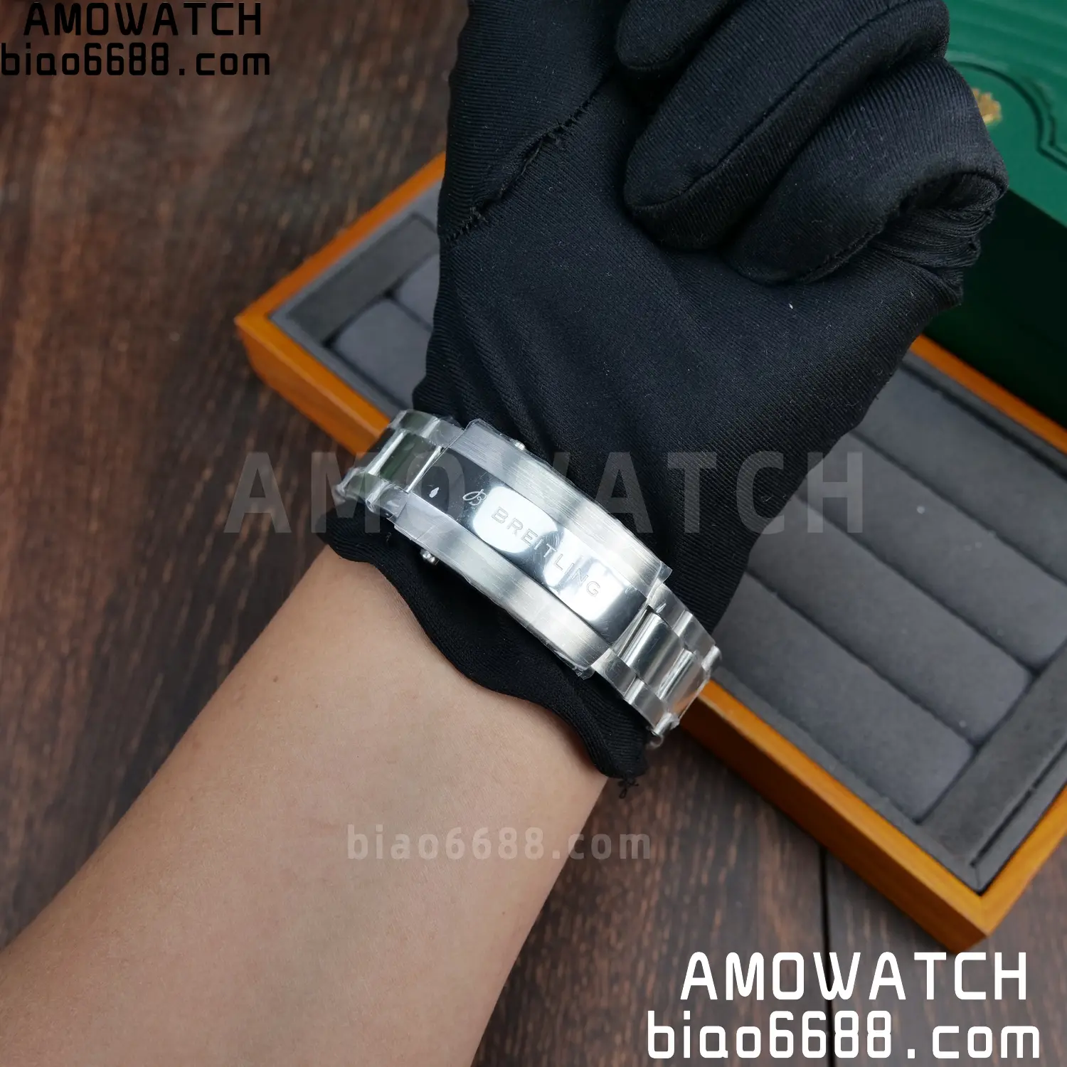 Breitling Superocean 42 SS BLF 1:1 Best Edition Black Dial on SS Bracelet A2824 97 668ebe285236964 AMO Watch