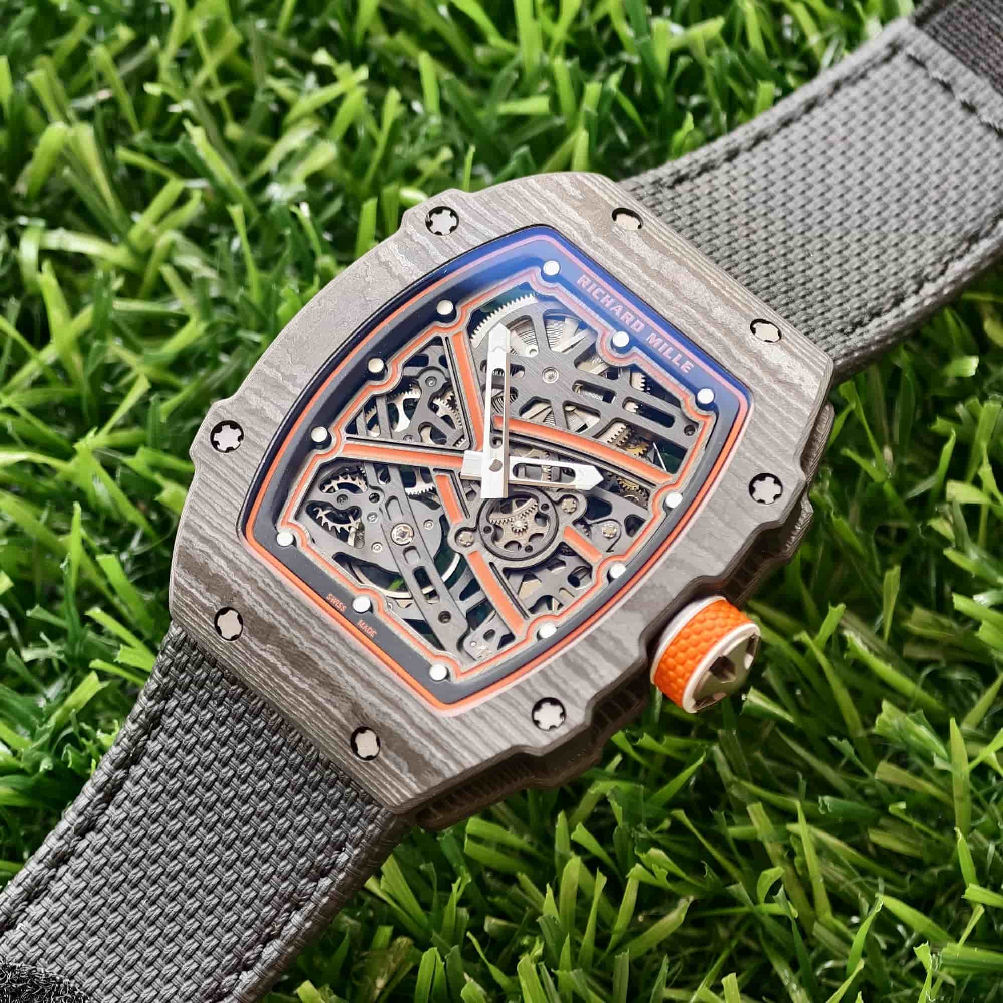 RICHARD MILLE RM67-02 Black NTPT RICH Factory 1:1 McLaren Orange Skeleton Dial CRMA7 Super Clone 21 66af158a91f0d0d AMO Watch