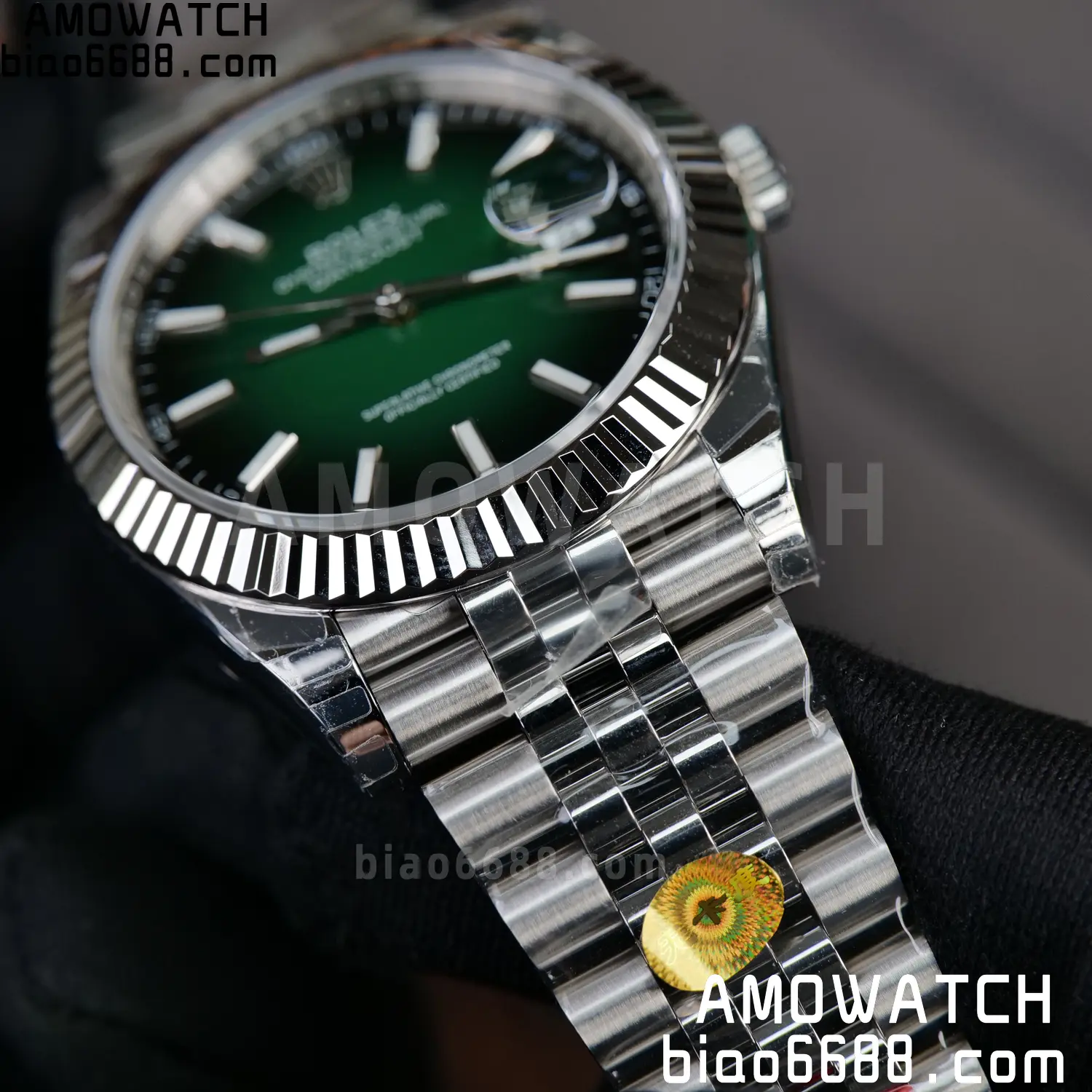 ROLEX DateJust 41mm SS 126334 VSF 1:1 Best Edition 904L Steel Gradient Green Dial on Jubilee Bracelet V2s (Free Sprung) 91 69071db919106c1 阿默表行AmoWatch