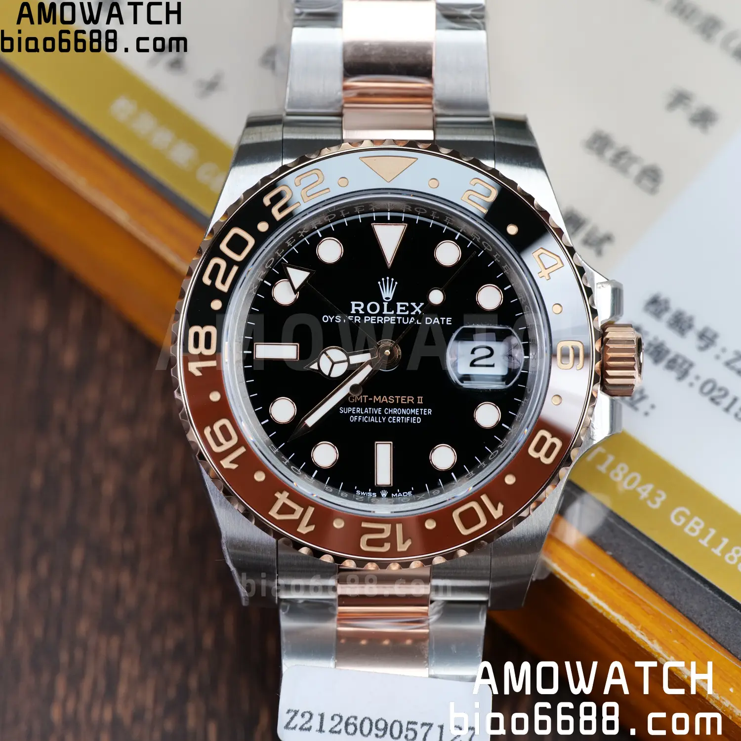 Custom Made Rolex GMT-Master II 126711 CHNR VSF 83 6bab67805814d6a AMO Watch