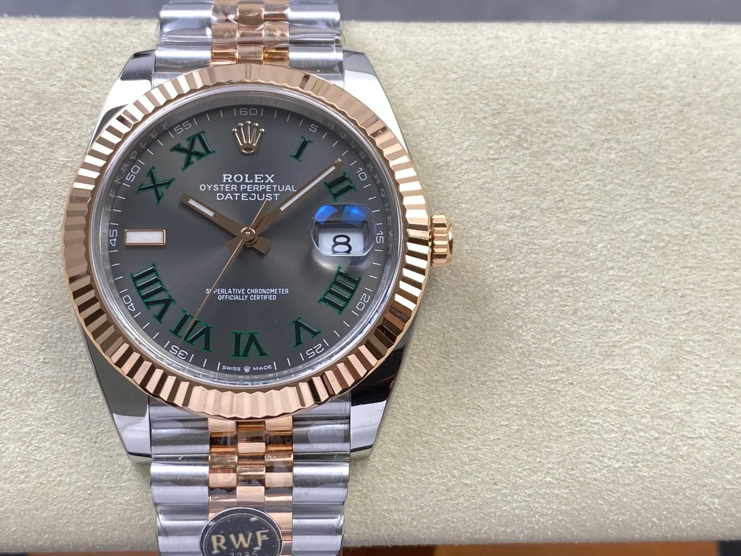 Rolex DateJust 41 126331 RWF 1:1 Best Edition Gray Roman Dial on Jubilee Bracelet JH3235 (Free Sprung) 32 6c739884ad5e32a 阿默表行AmoWatch