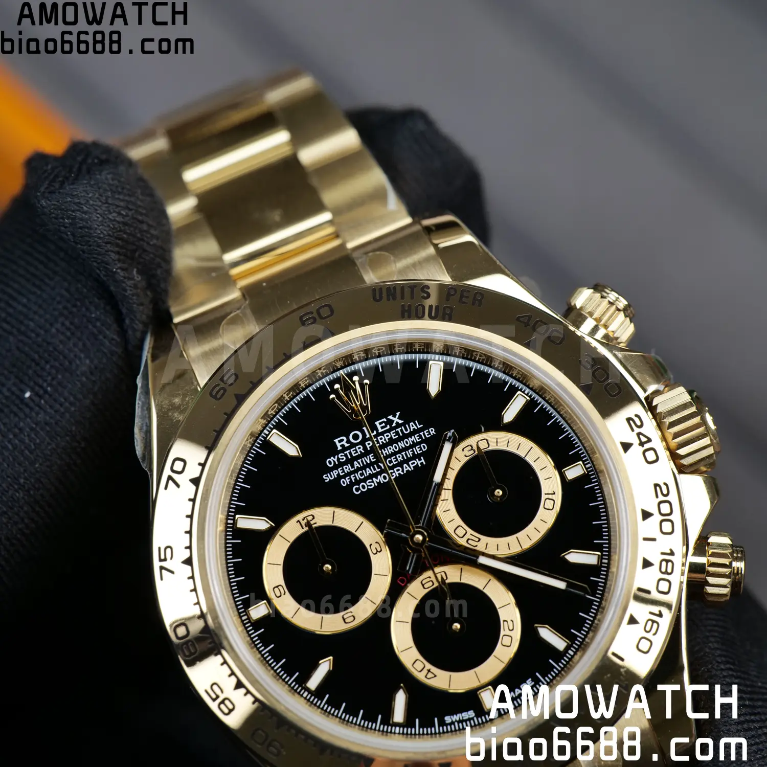 Rolex Daytona 126508 RCF RGF 1:1 Best Edition Black Dial on YG Bracelet JH4131 V2 220g Free Sprung 78 6f0a1275c846537 AMO Watch