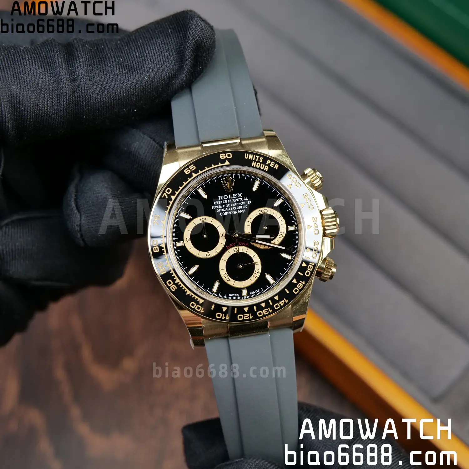 Rolex Daytona 126518 RCF RGF 1:1 Best Edition Black Dial on Oysterflex Strap JH4131 V2 160g Free Sprung 74 70786615a8ee08a AMO Watch