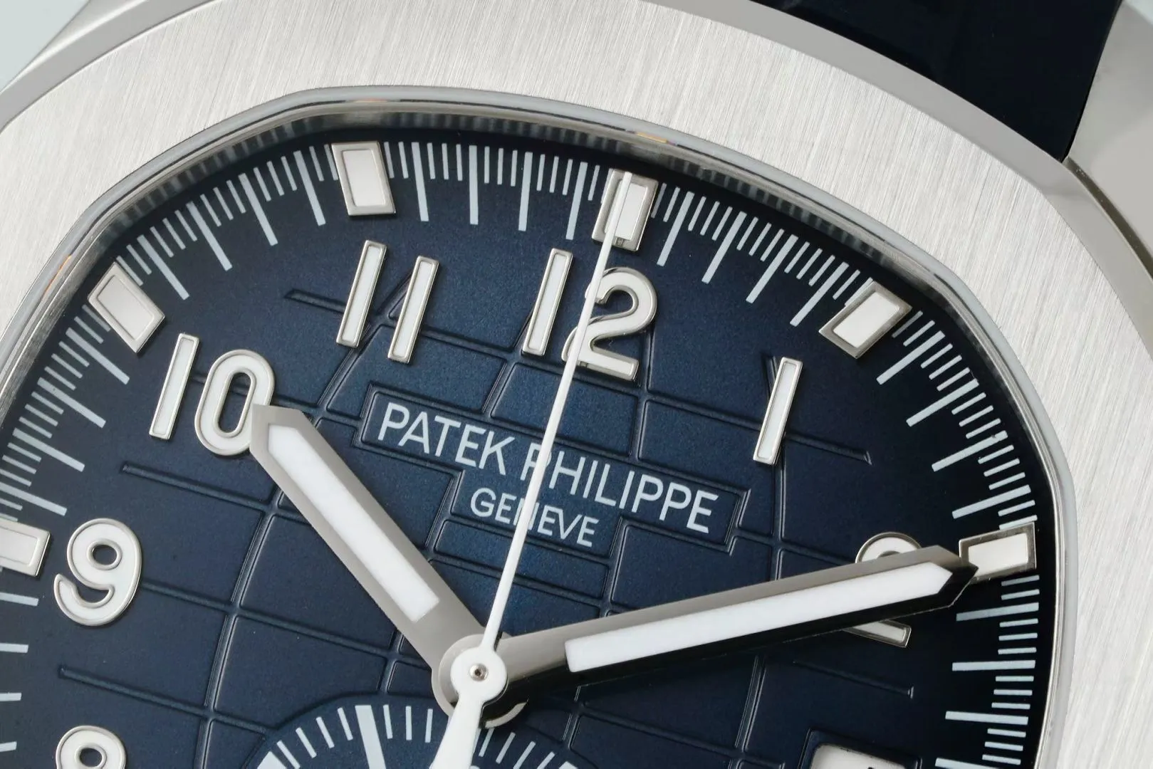 PP Aquanaut 5968 SS DDF 1:1 Best Edition Blue Dial on Blue Rubber Strap A520 23 70aafd65835beb4 阿默表行AmoWatch