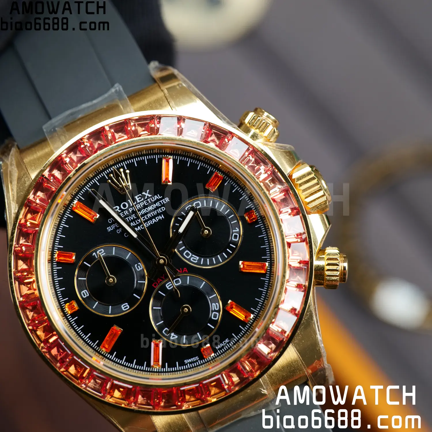 Custom Made Rolex Daytona 116588SACO ARF 4131 80 719cceaedf494f4 AMO Watch