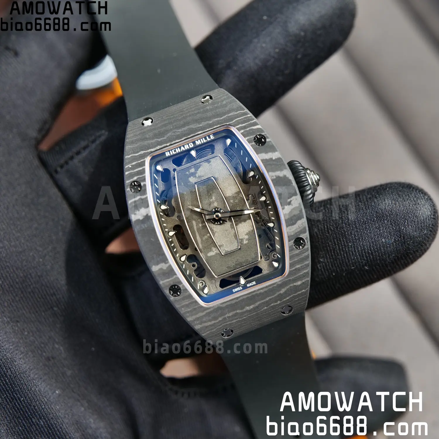 Richard Mille RM07 RM07-01 Ladies ZF 1:1 Best Edition NTPT Case Black Rubber Strap 108 73c8e17cdb52e93 AMO Watch