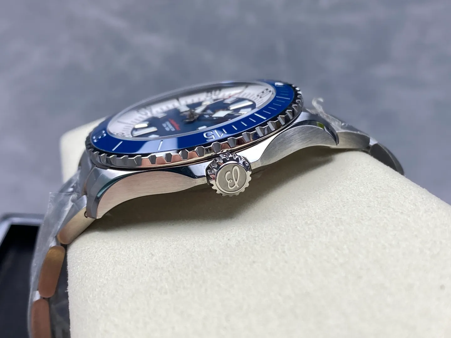 Breitling Superocean 44 SS TF Factory 1:1 Best Edition Blue Ceramic Bezel Blue Dial on SS Bracelet A2824 22 754344ca50b3ec5 AMO Watch