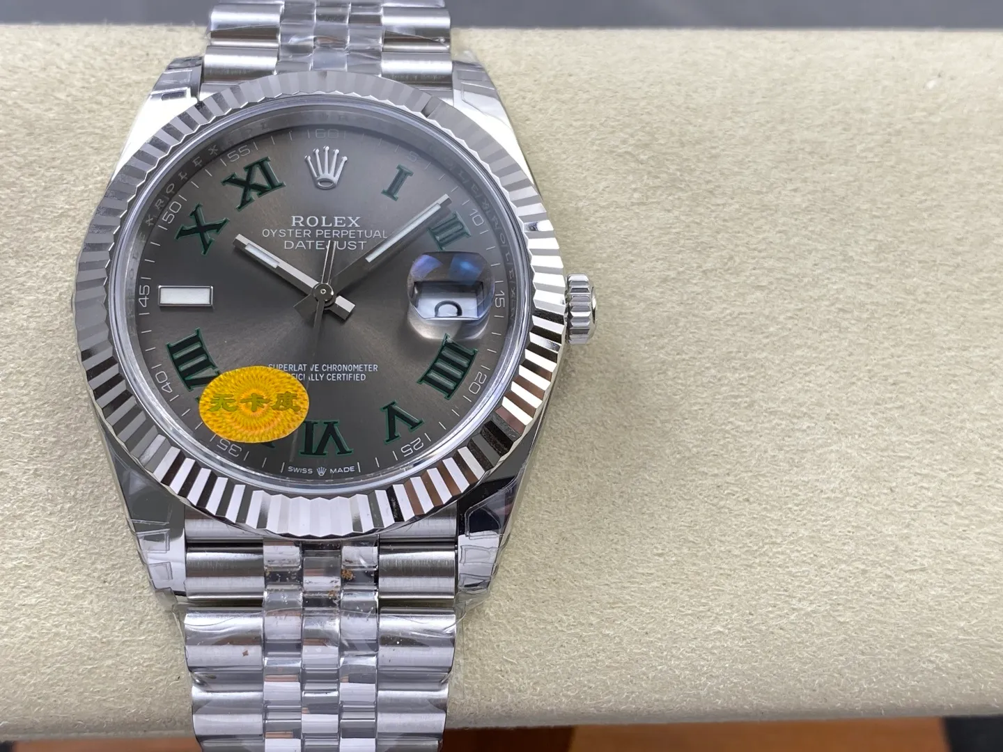 ROLEX DateJust 41mm SS 126334 VSF 1:1 Best Edition 904L Steel Gray Roman Dial on Jubilee Bracelet V2s (Free Sprung) 30 756a8d3c34e9ee3 AMO Watch