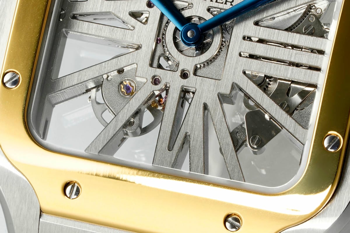 Cartier Santos Skeleton SS/YG RICH 1:1 Best Edition Skeleton Dial on SS/YG Bracelet 9611MC Super Clone V2 23 758324db7dc7ae0 阿默表行AmoWatch