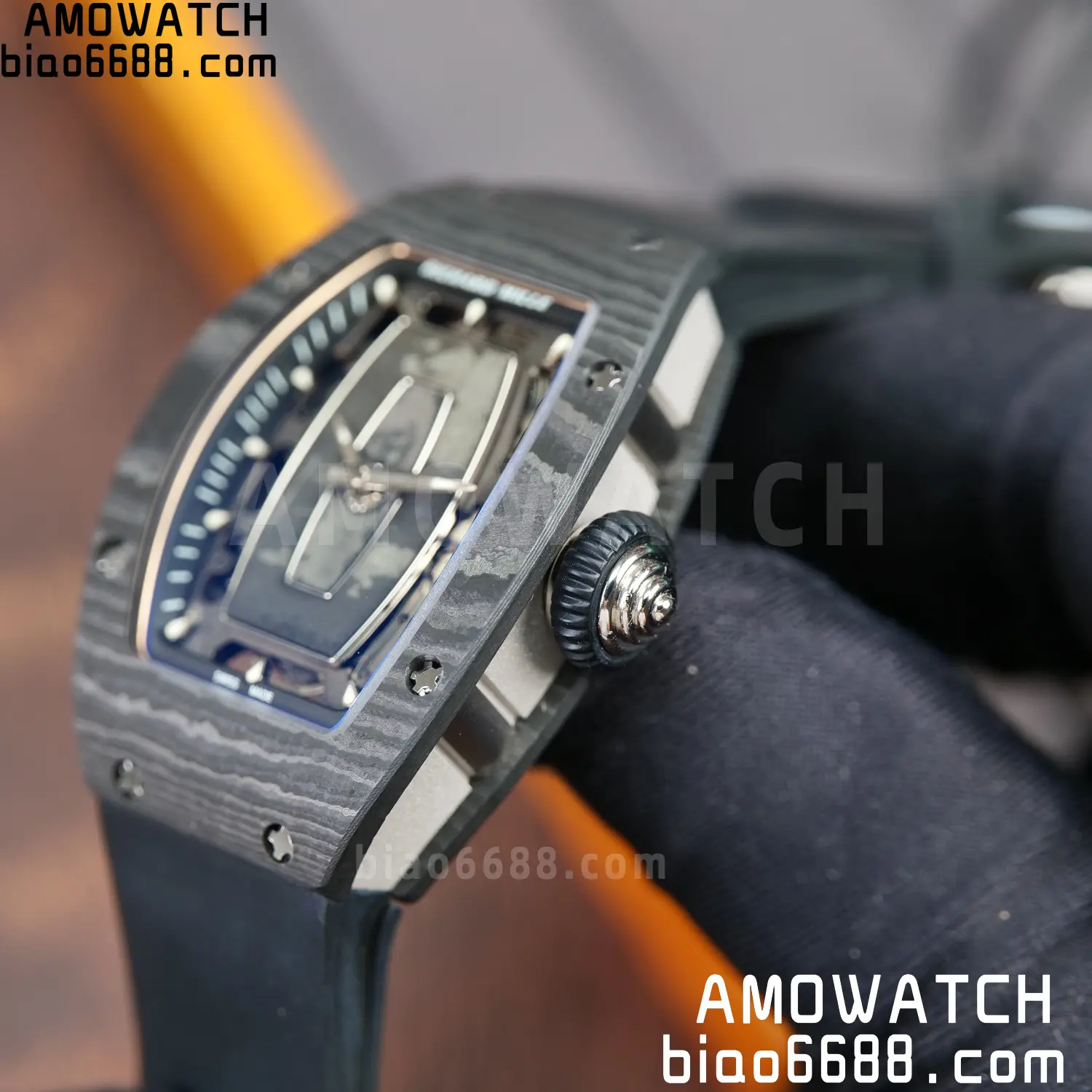Richard Mille RM07 RM07-01 Ladies ZF 1:1 Best Edition NTPT Case Black Rubber Strap 86 796f62abd5c6e3e AMO Watch