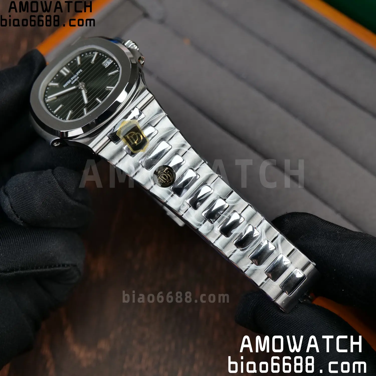 PP Nautilus 5711 DDF 1:1 Best Edition Blue Dial on SS Bracelet DPB330 Super Clone V2 80 7f7bf6a935732af 阿默表行AmoWatch