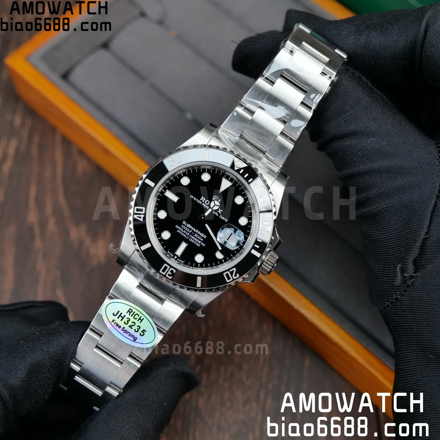 Rolex Submariner 41mm 126610 LN Black RICH 1:1 Best Edition 904L SS Case and Bracelet JH3235 V2 (Free Sprung) 80 7fca0d7a309826b AMO Watch
