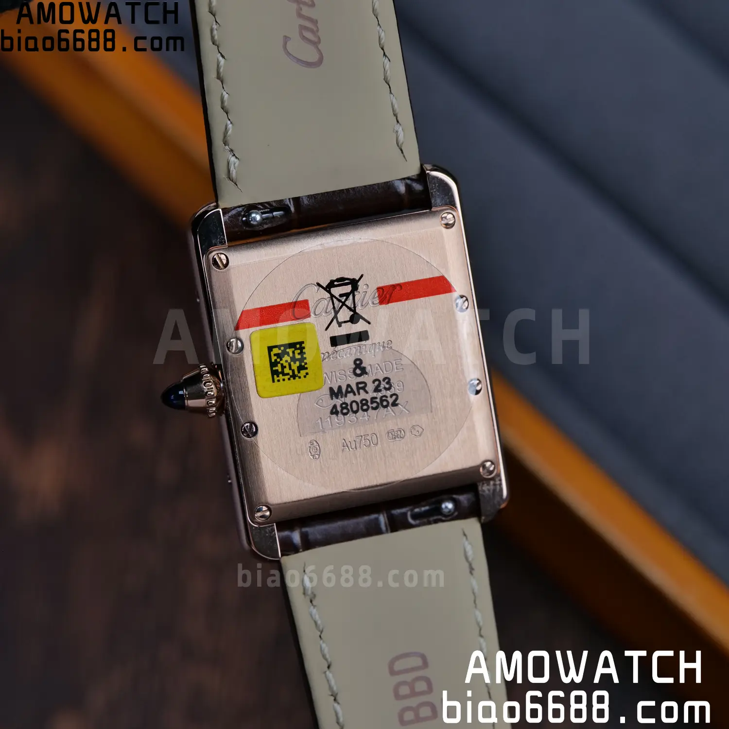 CARTIER Tank Must RG WGTA0011 25.5mm F1 Facftory 1:1 Best Edition White Dial on Brown Leather Strap Ronda 80 80e1248081e99f5 AMO Watch